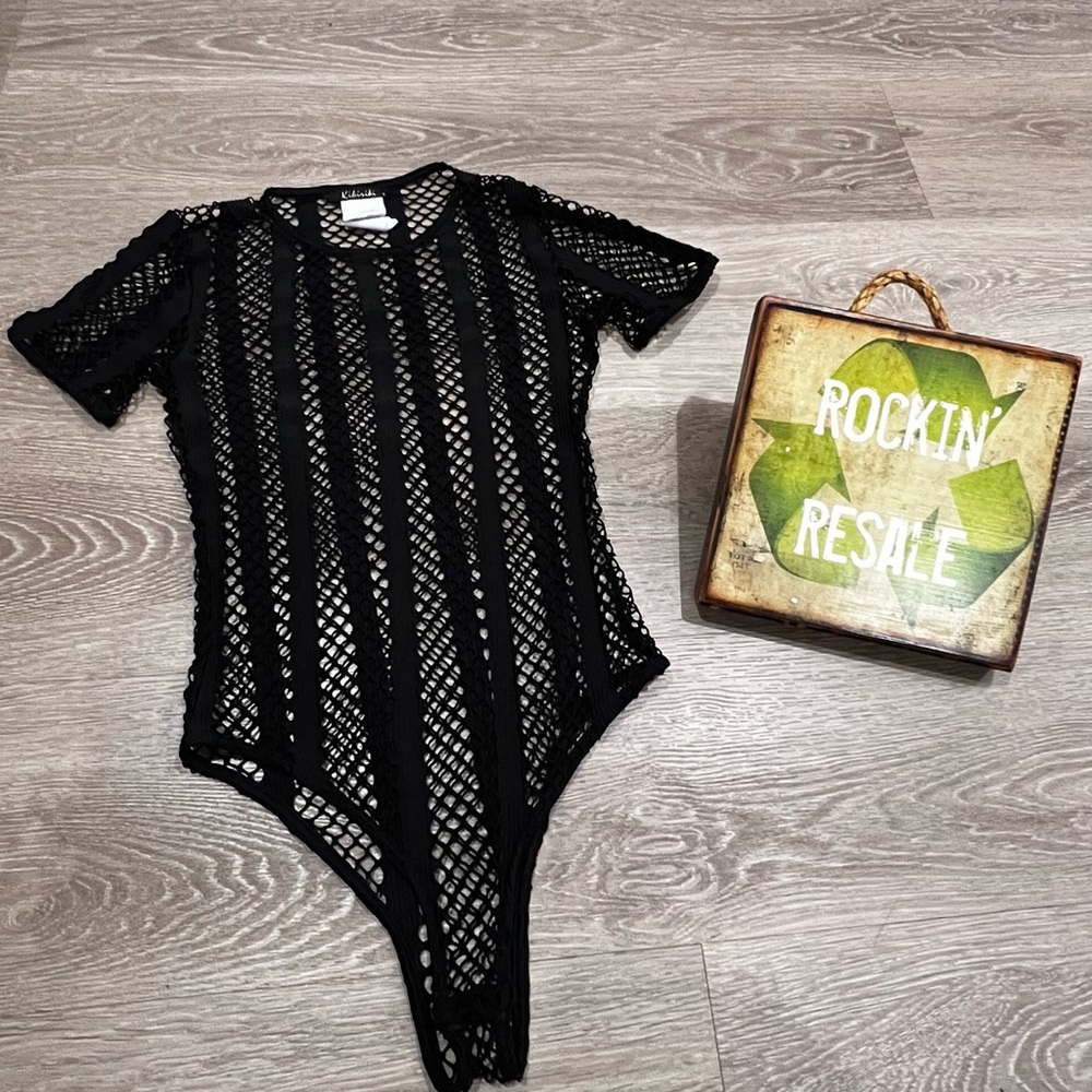 Black Mesh One Piece
